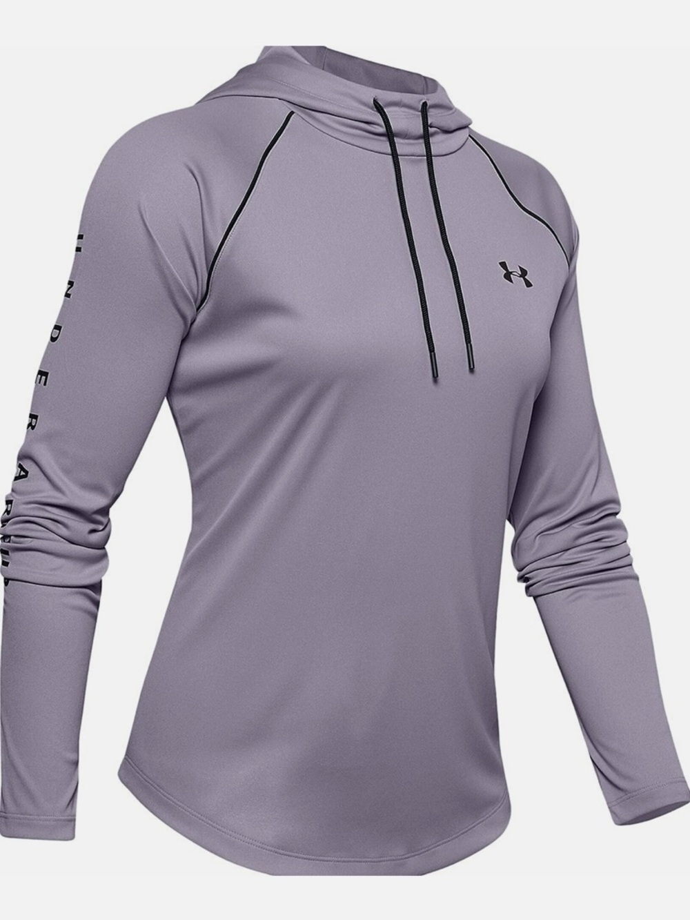 Under Armour HeatGear Velocity UA Tech Wordmark Lavender Light Purple Hoodie XL